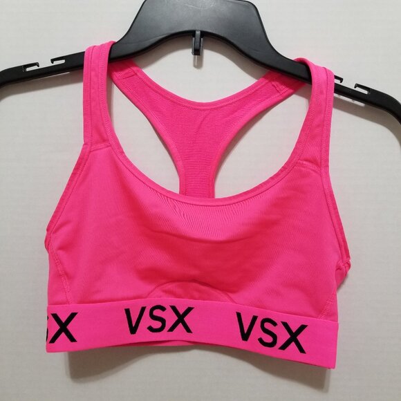 Victoria's Secret bra Small VSX The Player racerback workout gym sports neon - Picture 1 of 10